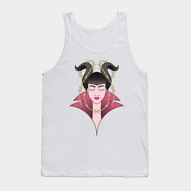 Maleficent Tank Top by freshinkstain